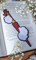 Meaggie Moos Red Floral Dagger Bookmark
