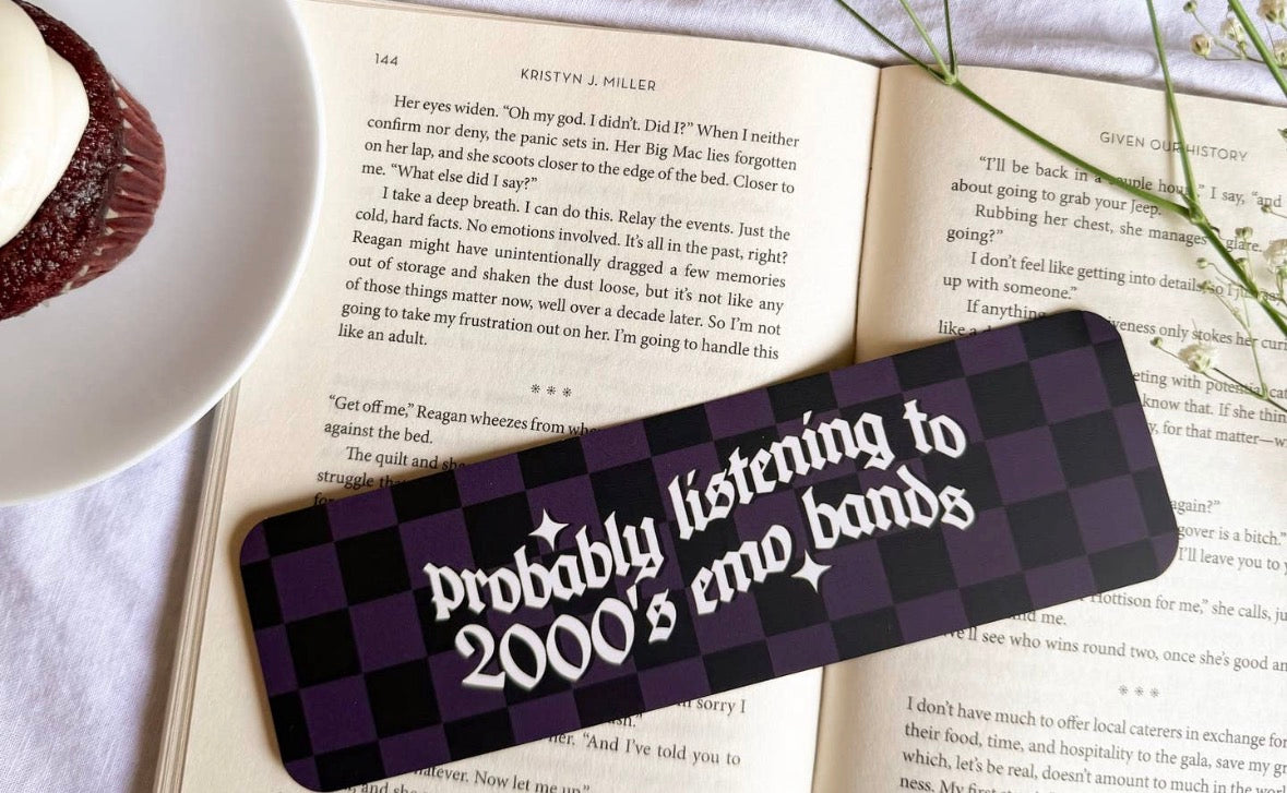 Probably Listening to 2000’s Emo Bands Bookmark