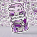 Antidepressants Book Jar Sticker