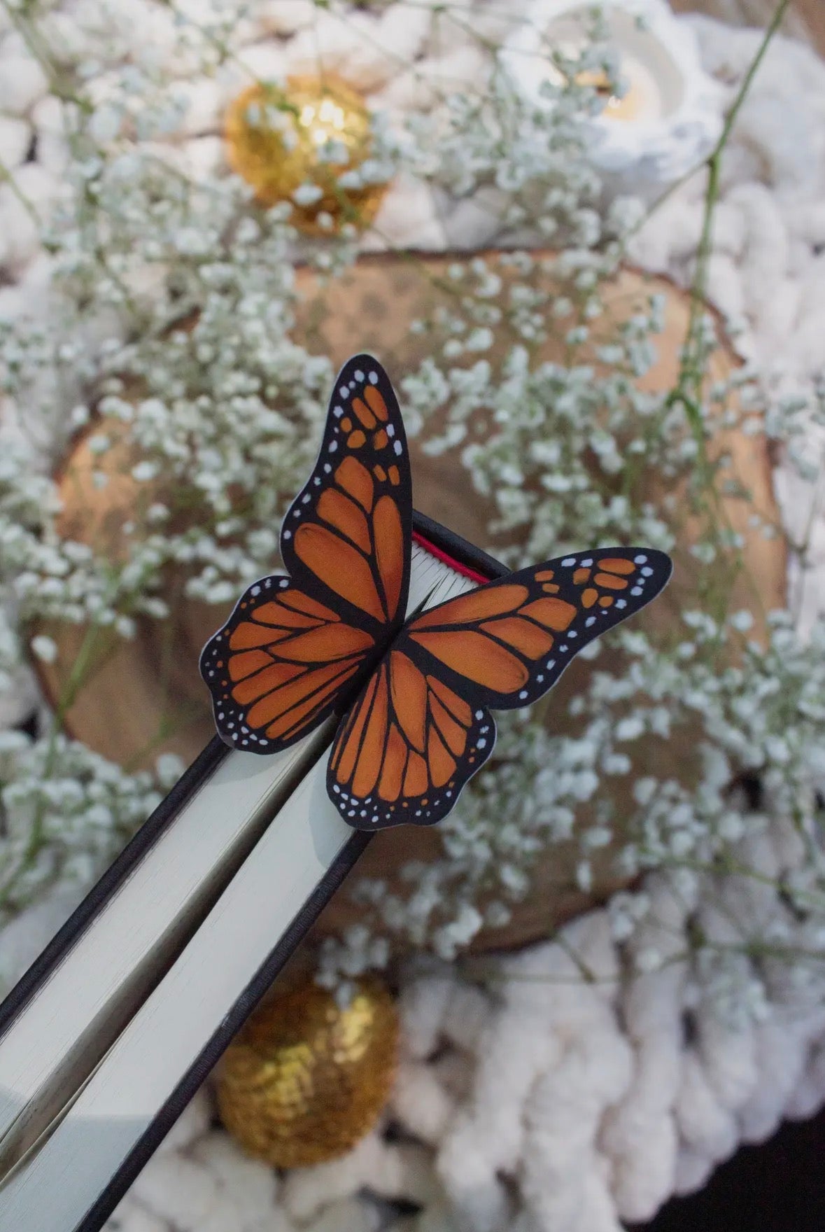 Monarch Butterfly Wings 3D Bookmark