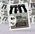 Spooky Beans Freshly Bood Coffee Sticker