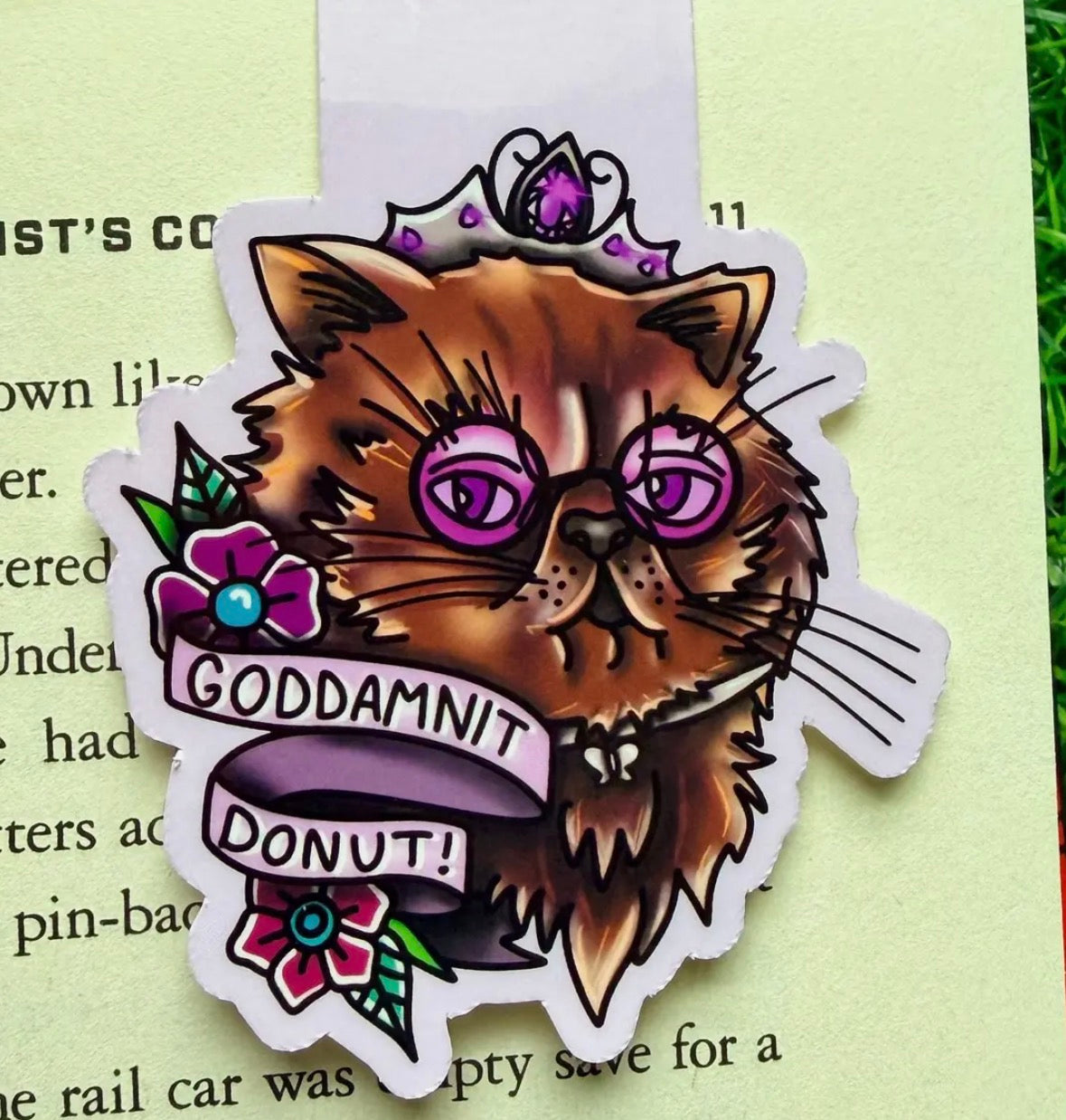 Goddamnit Donut! • Magnetic Bookmark
