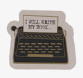 I Will Write My Book Vinyl Sticker
