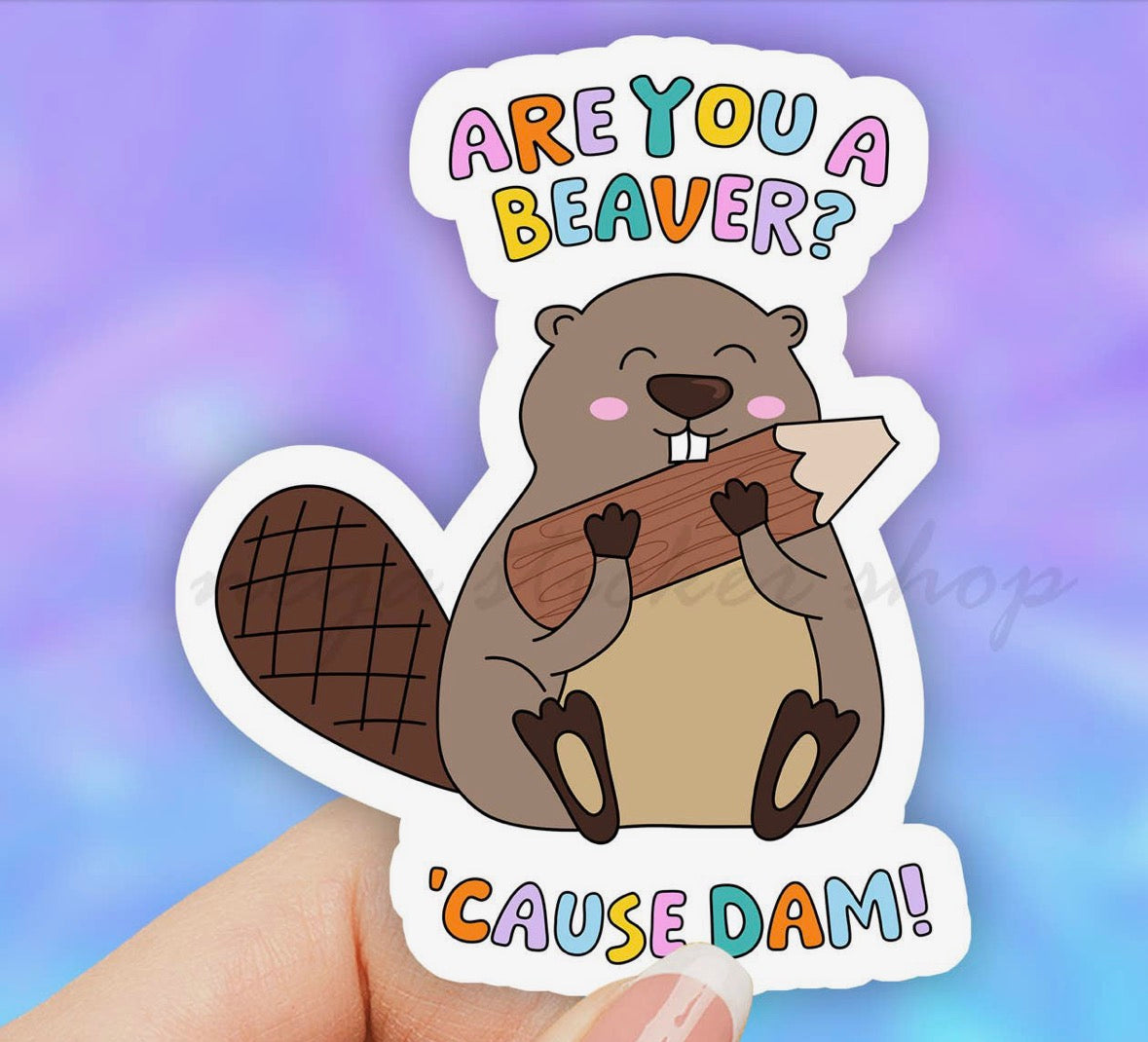 Are You a Beaver ‘cause Dam! • Sticker