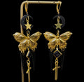 Butterfly Moon Dagger Earrings