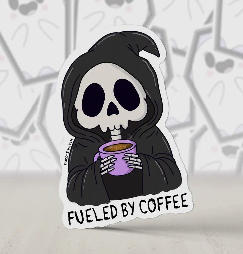 Fueled By Coffee Sticker