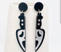 Halloween Acrylic Horror Skull Knife
Shape Post Earrings