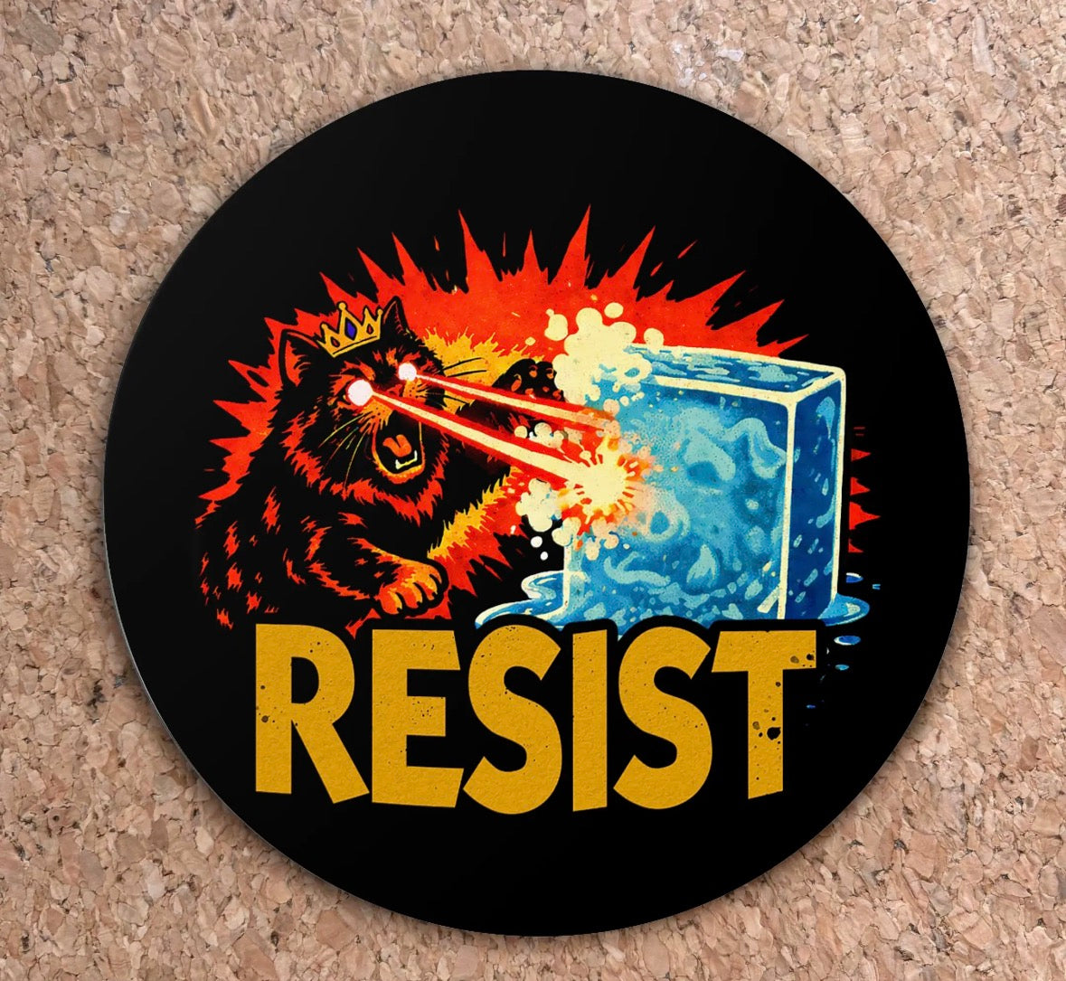 Resist Princess Donut Sticker