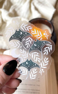 Celestial Triple Stingray Waterproof Sticker | 3"x2.2"