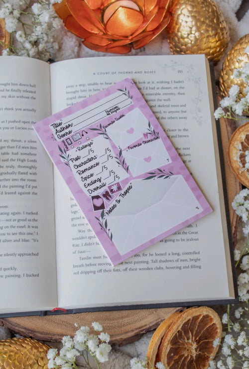 Book Review Post-it® Notepad | Love Letters