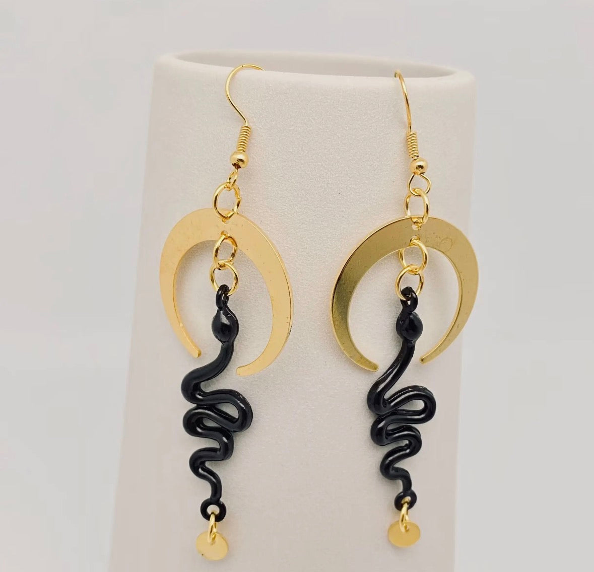 Gothic Snake Earrings Golden Bend
Moon Earrings