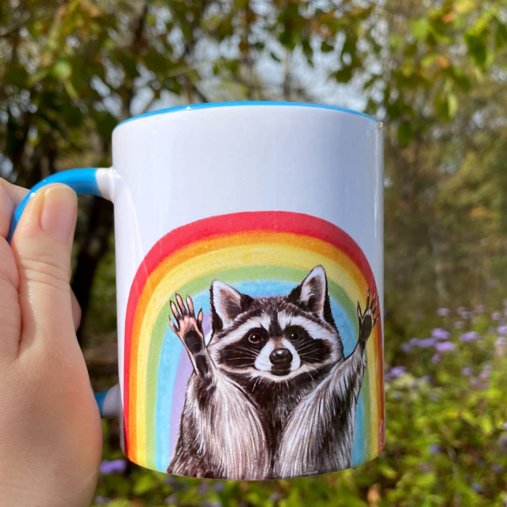Rainbow Raccoon Pride 11 oz
Ceramic Mug