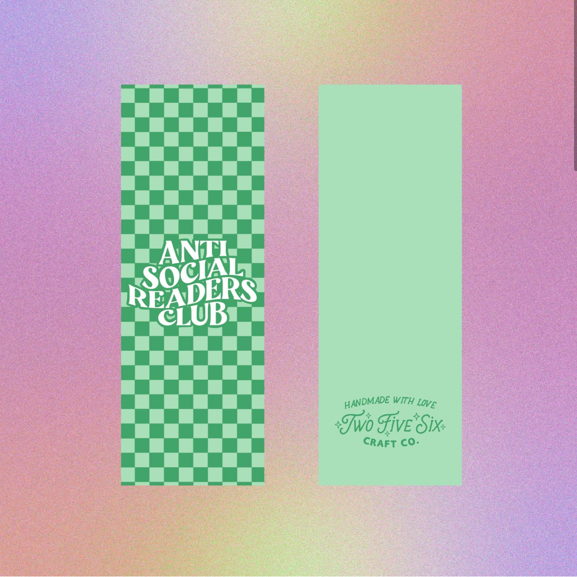 Anti Social Readers Club Bookmark