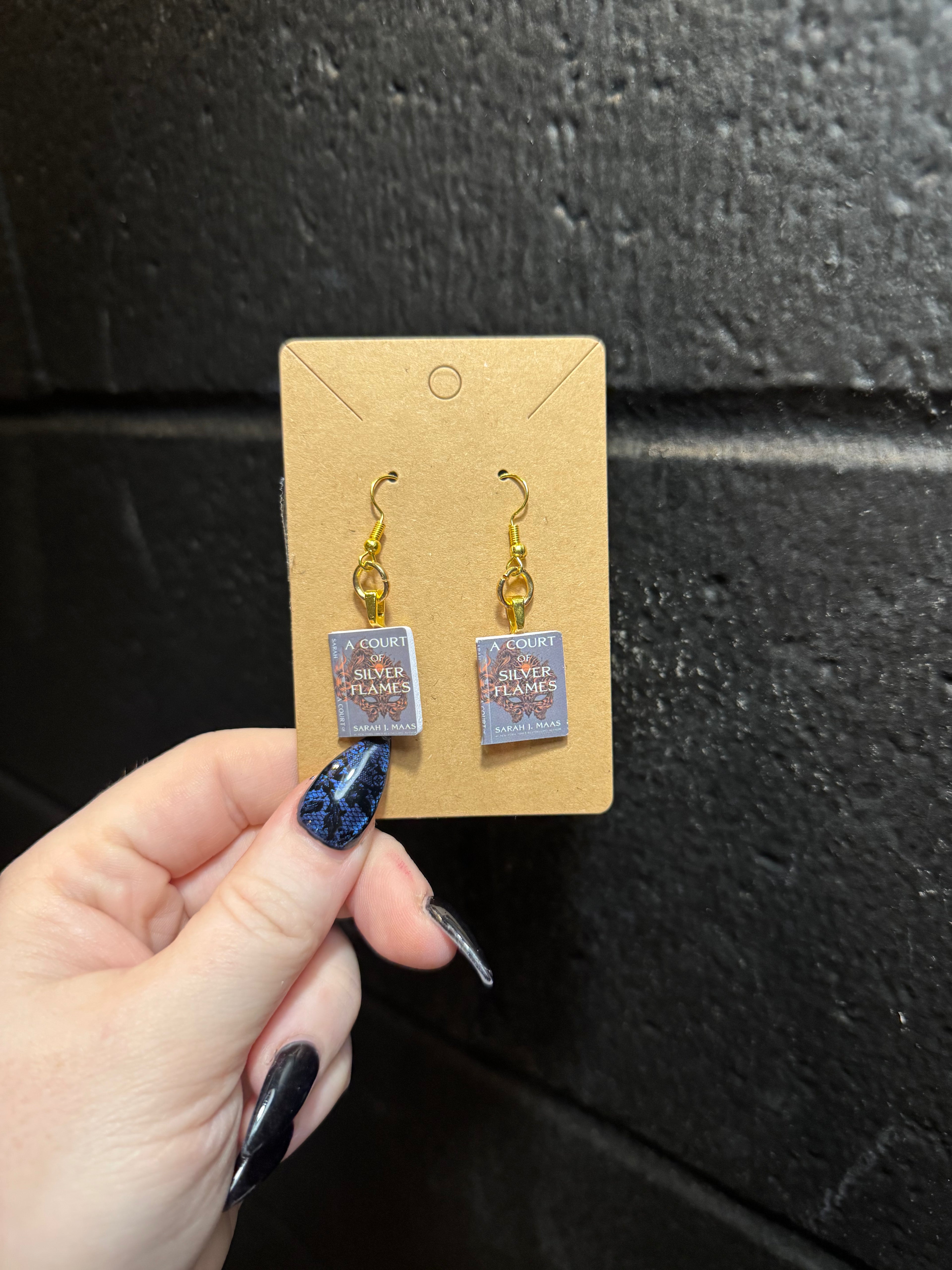 Book Earrings
