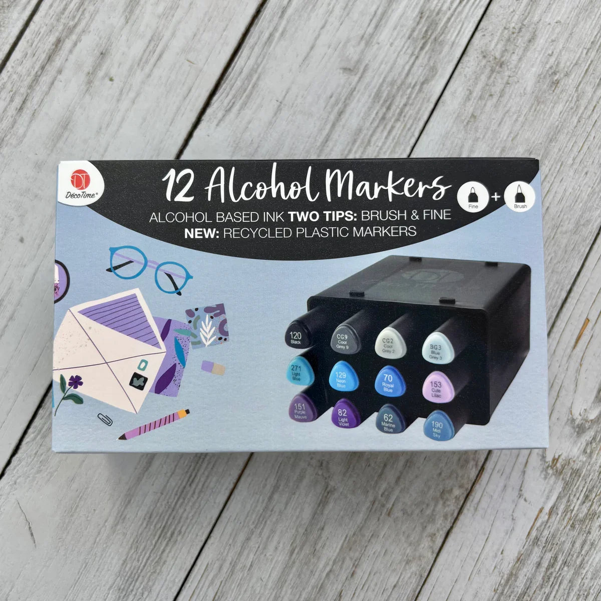 DecoTime Alcohol Markers - Ocean Breeze