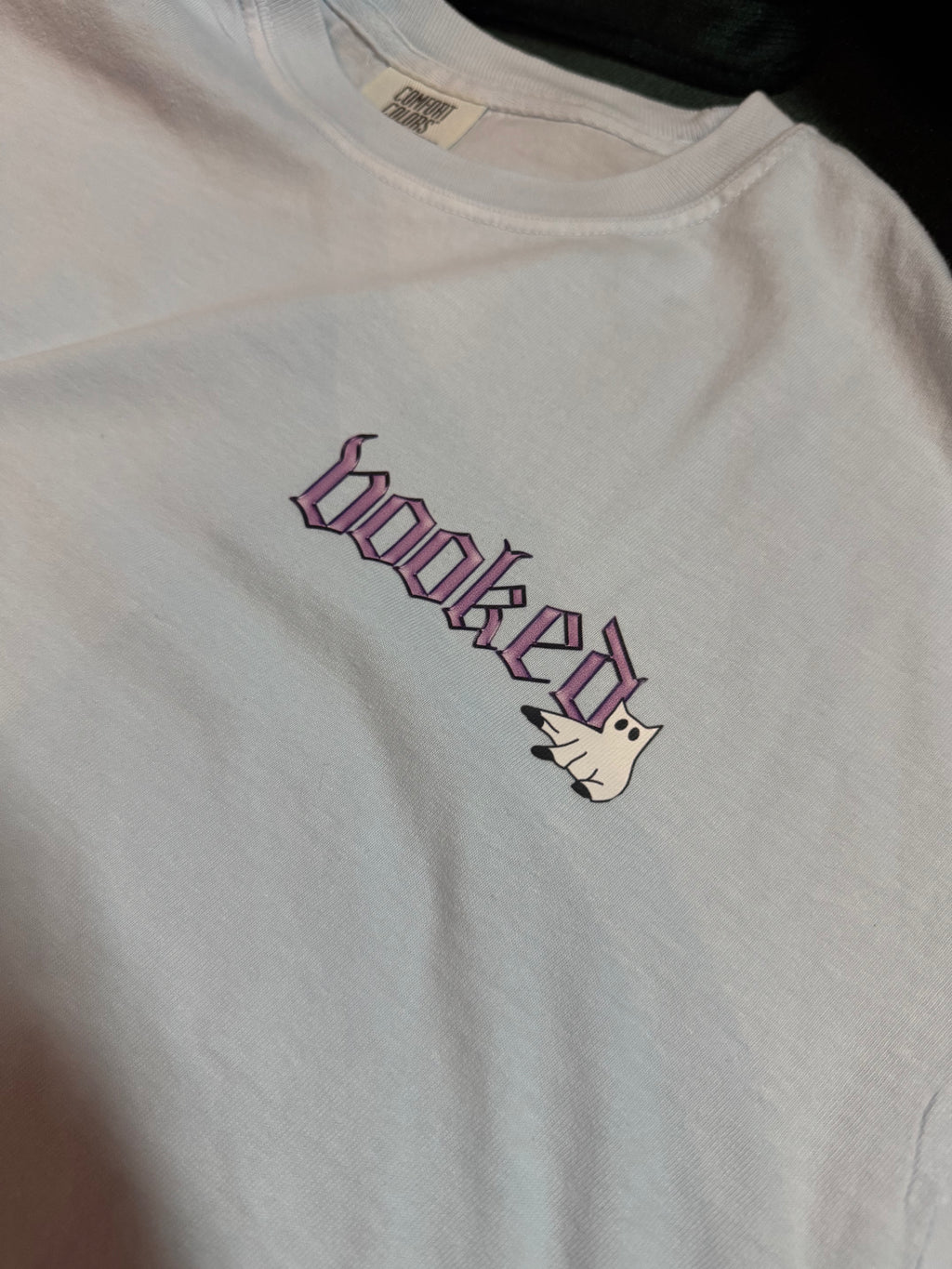 Blue Booked Croptop Shirt