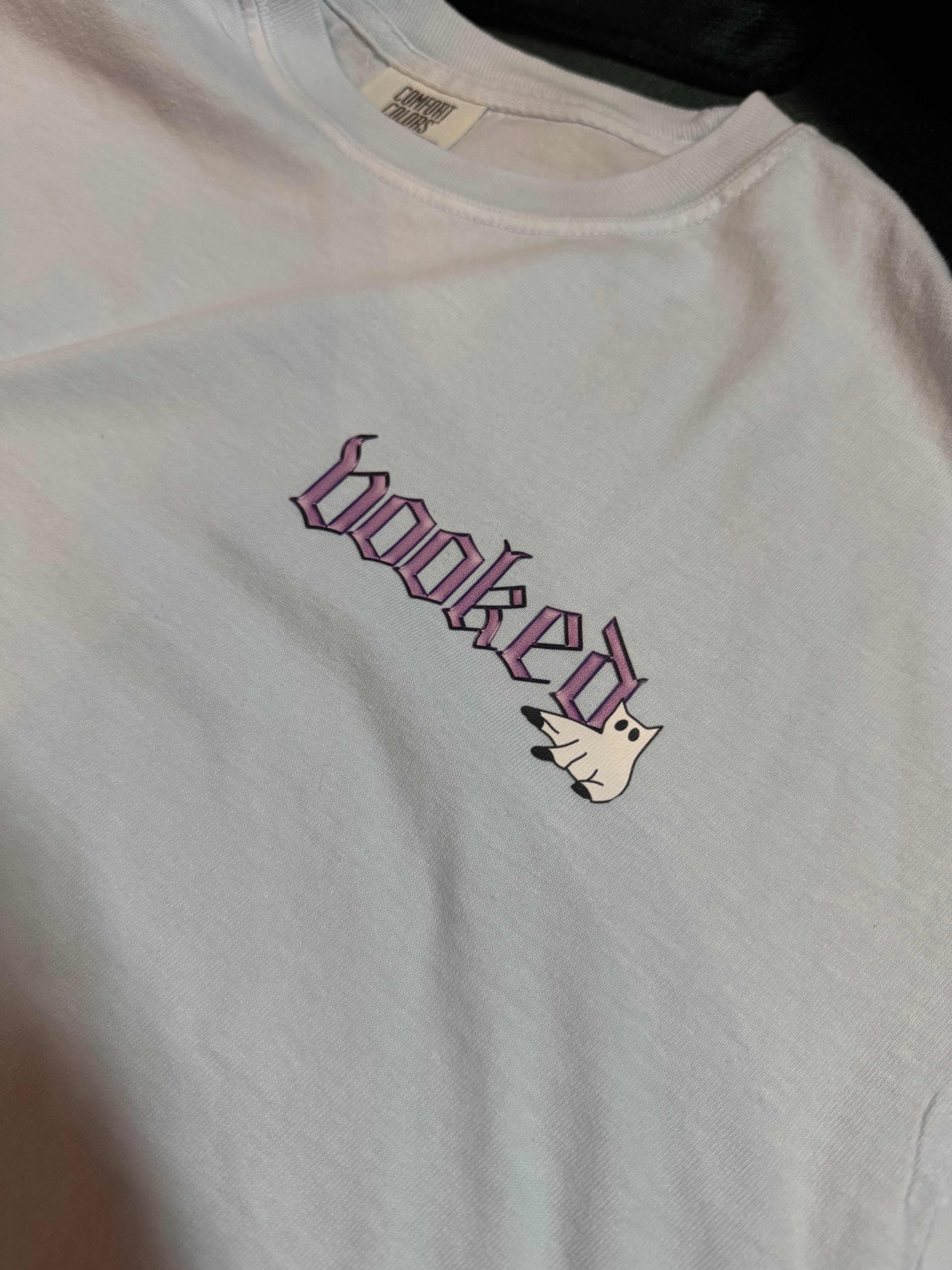 Blue Booked Croptop Shirt