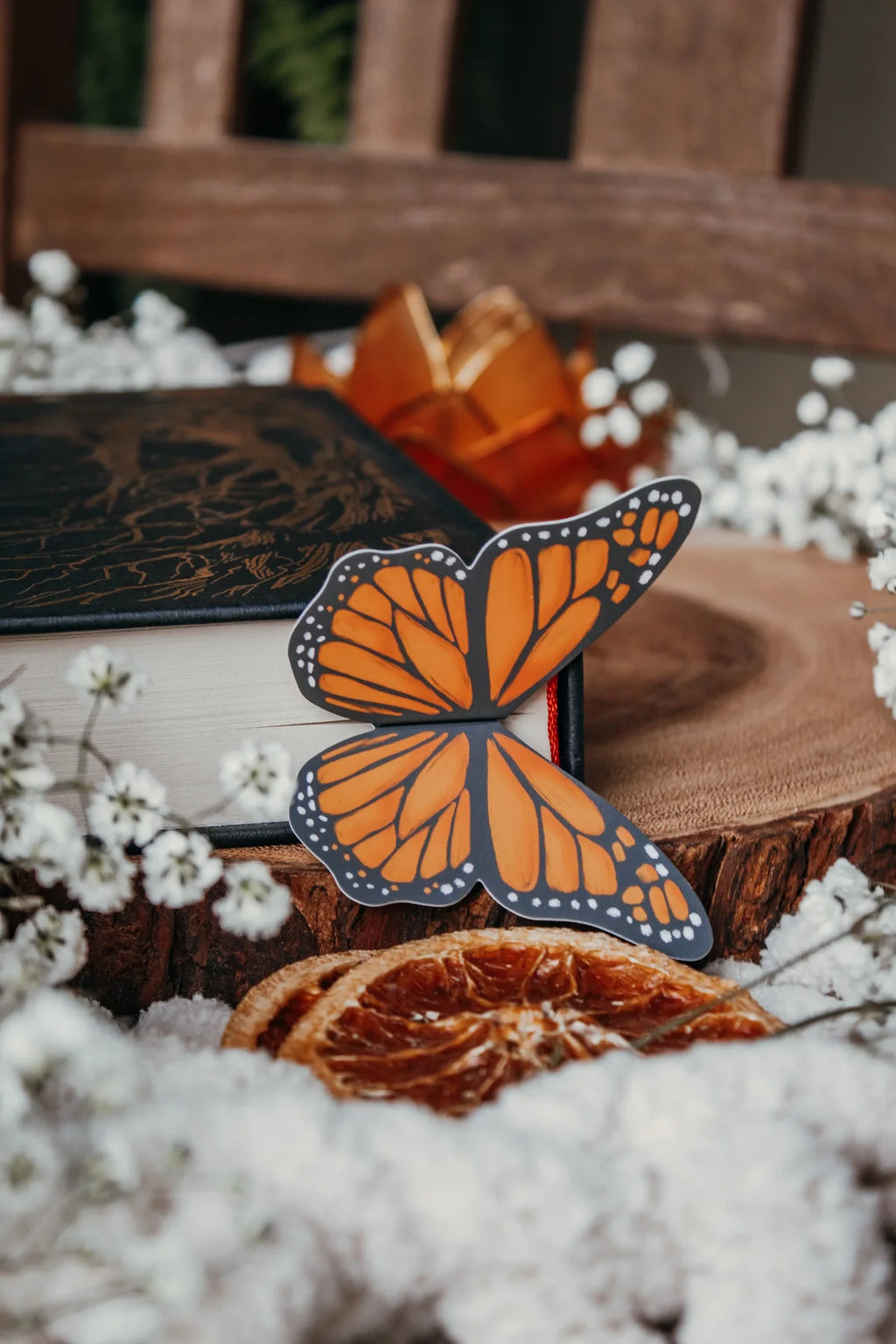 Monarch Butterfly Wings 3D Bookmark