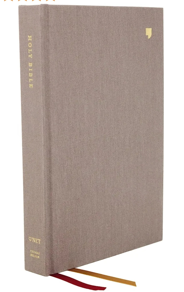 The NET Thinline Bible Gray Cloth Over Board