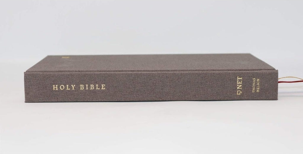 The NET Thinline Bible Gray Cloth Over Board