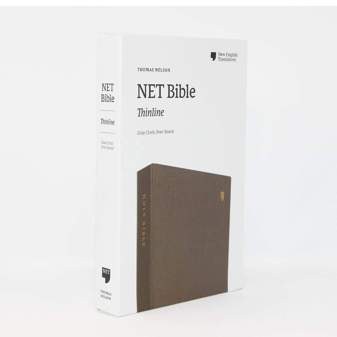 The NET Thinline Bible Gray Cloth Over Board