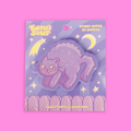 Scared Kitty Die-Cut Sticky Note Pad