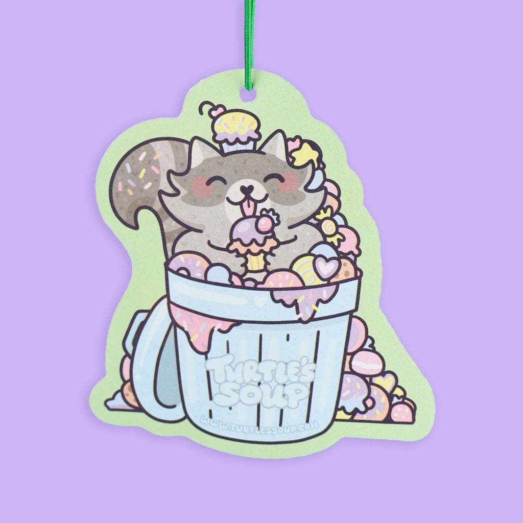 Trashy Treats Raccoon, Car Decor, Cute, Air Freshener