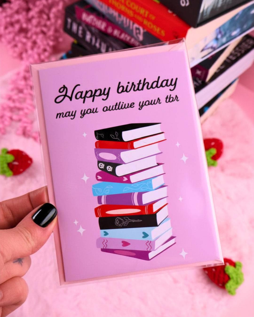 May You Outlive Your TBR Bookish Birthday Card