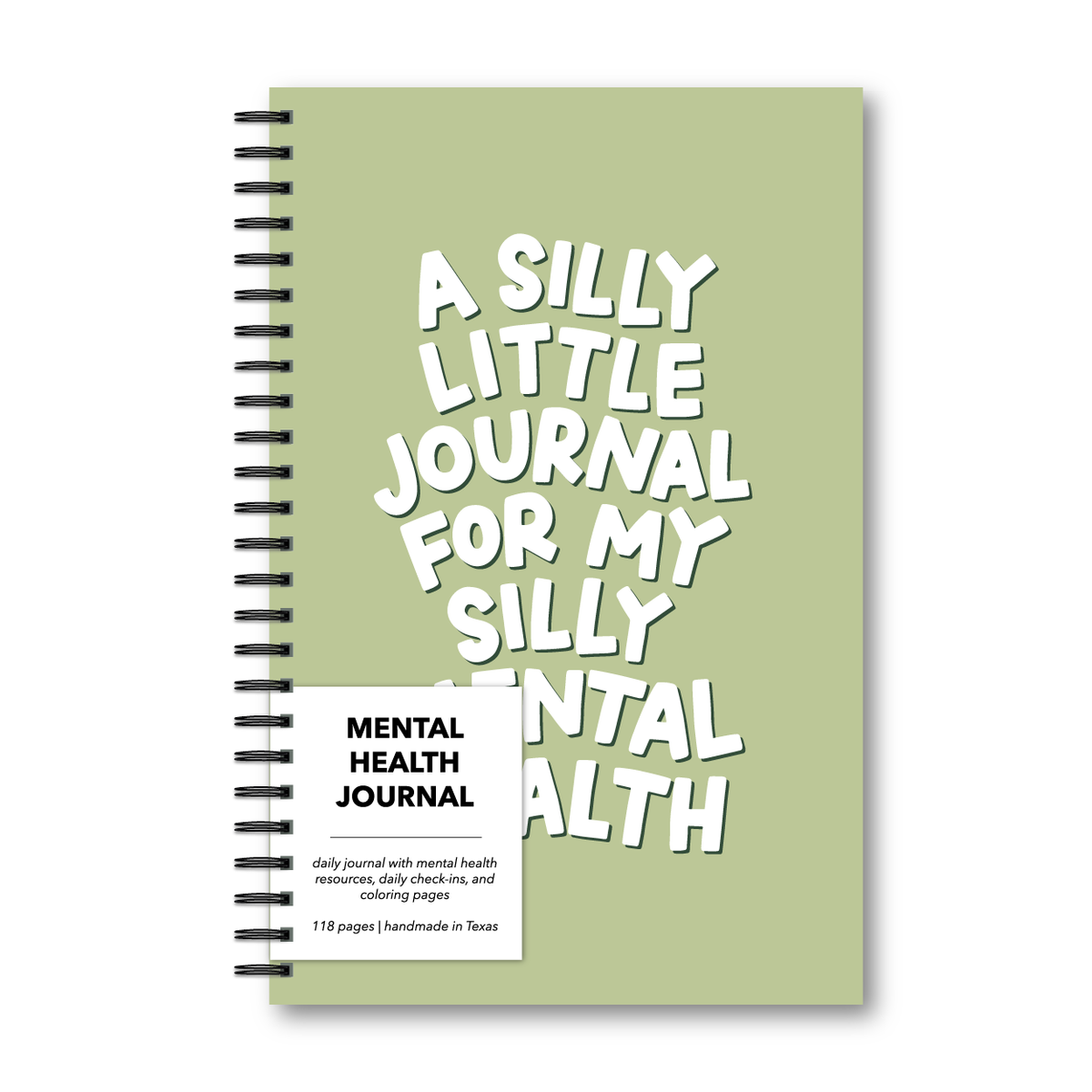 Silly Little Journal Mental Health Journal | Undated