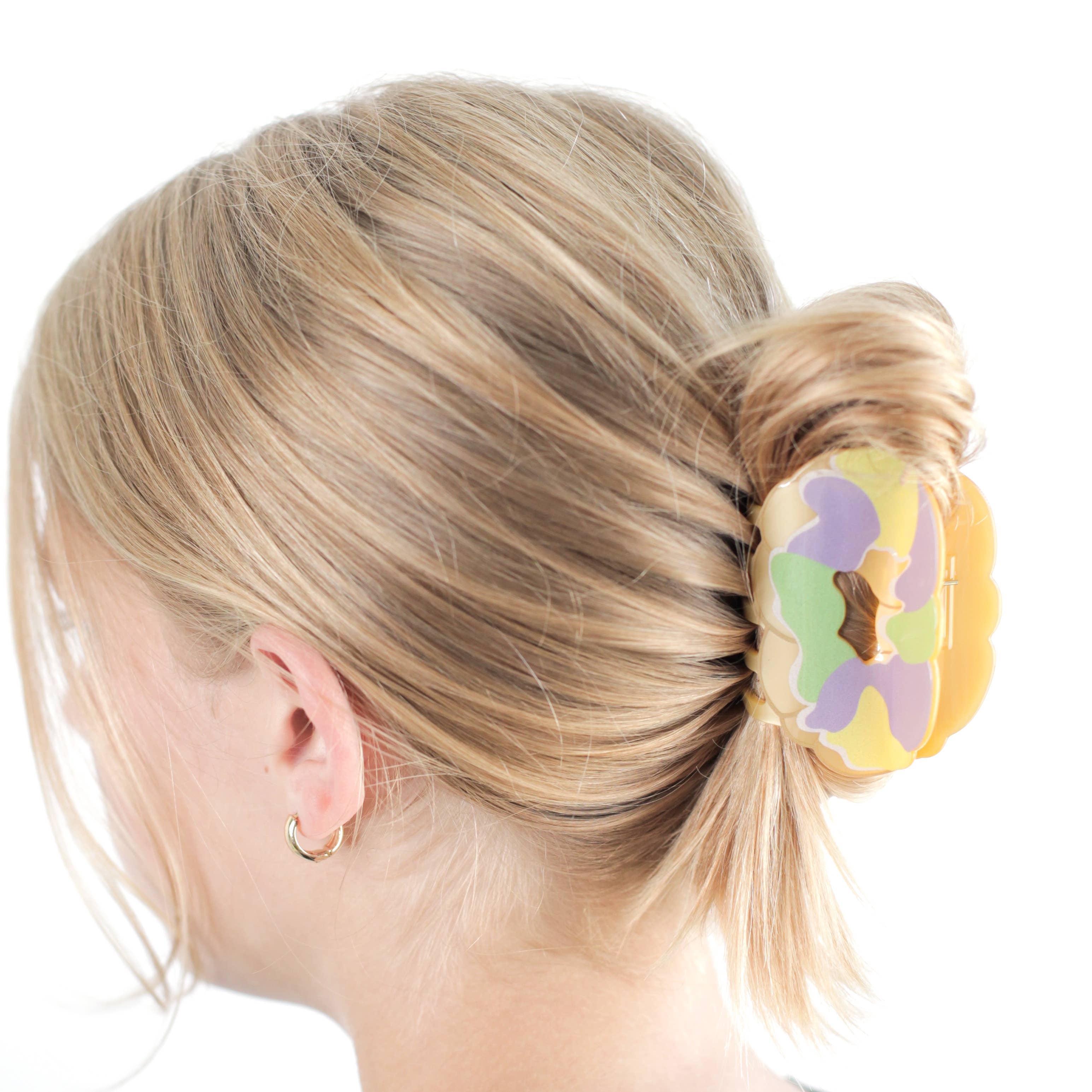 Mardi Gras King Cake Claw Hair Clip Louisiana hair accessory