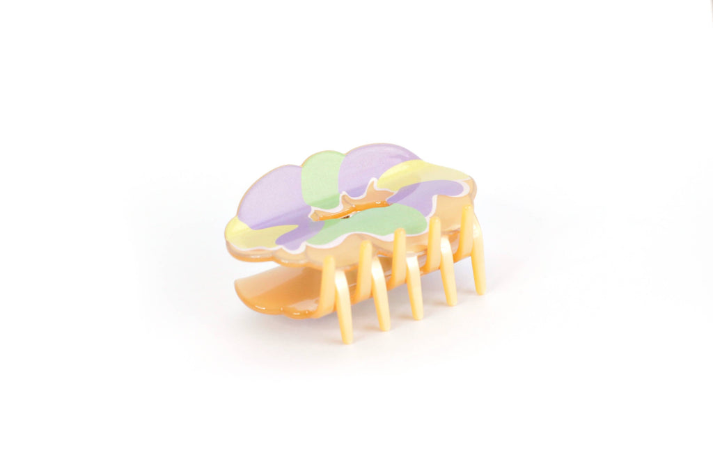 Mardi Gras King Cake Claw Hair Clip Louisiana hair accessory