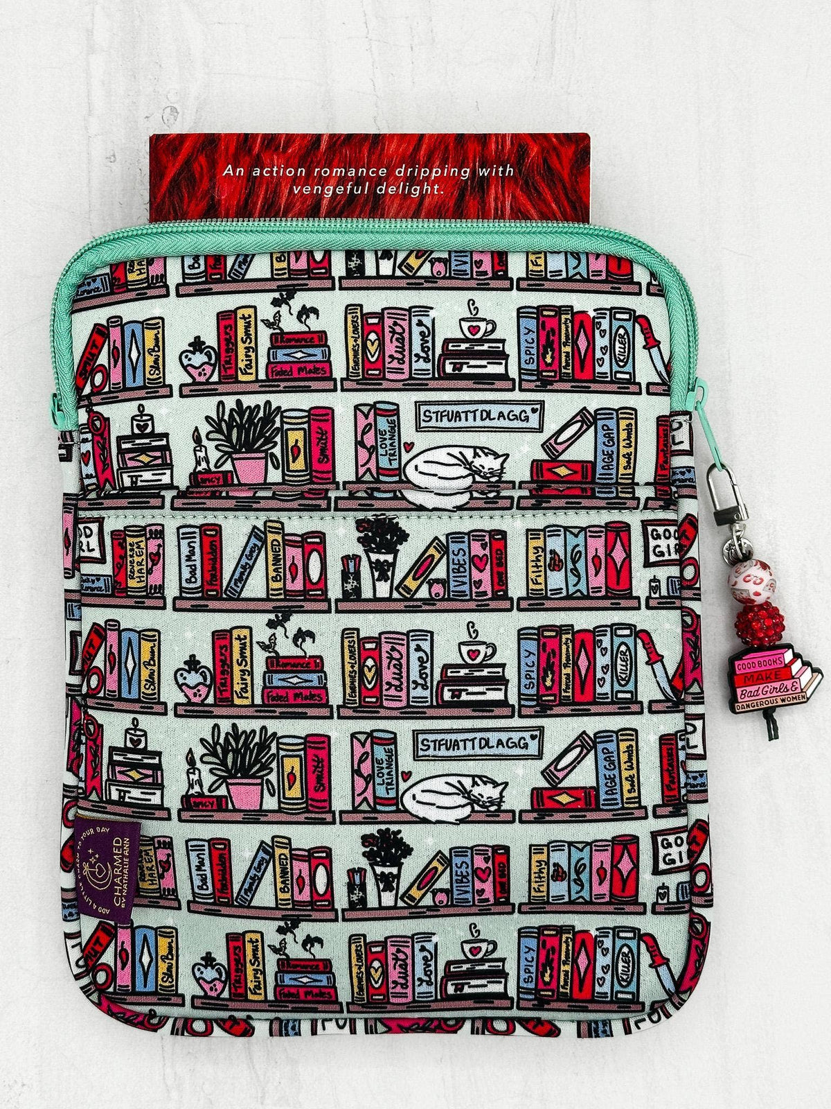 Romance Bookshelf Book Sleeve