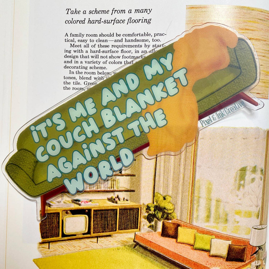 Couch Blanket Bookmark - For Bookish Cozy Readers
