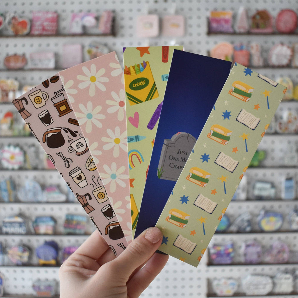 Coffee Double-Sided Bookmark | Reading Accessory
